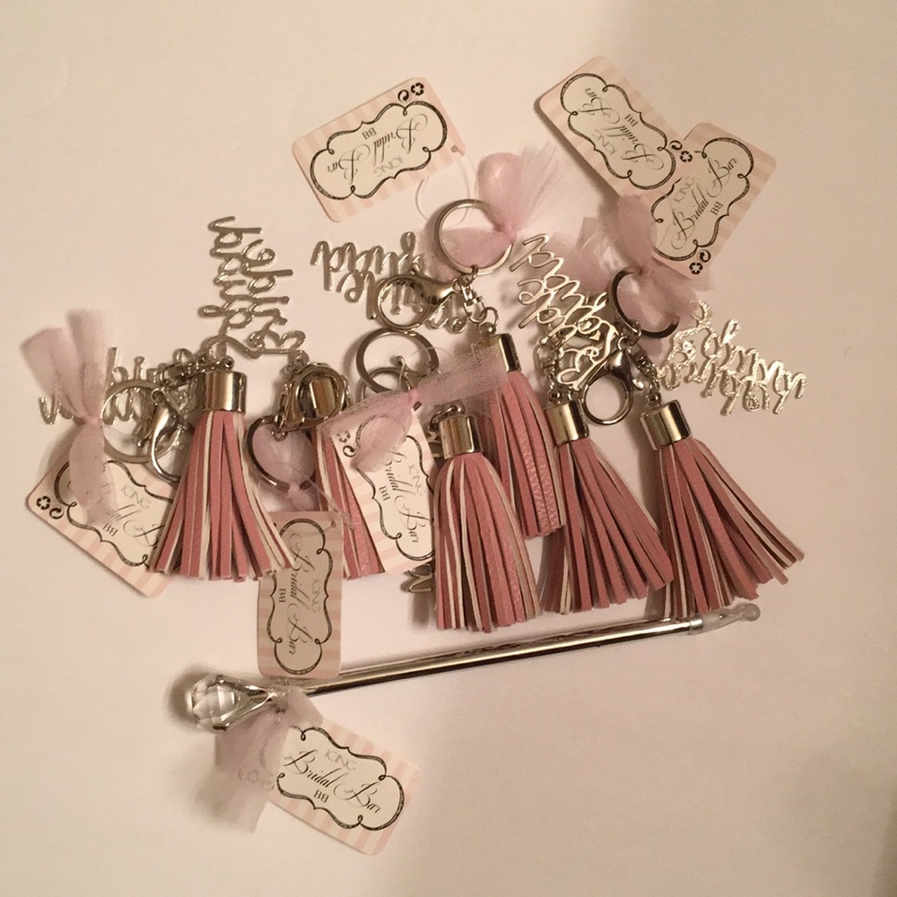 Icing bride squad rose keychains and one bundle